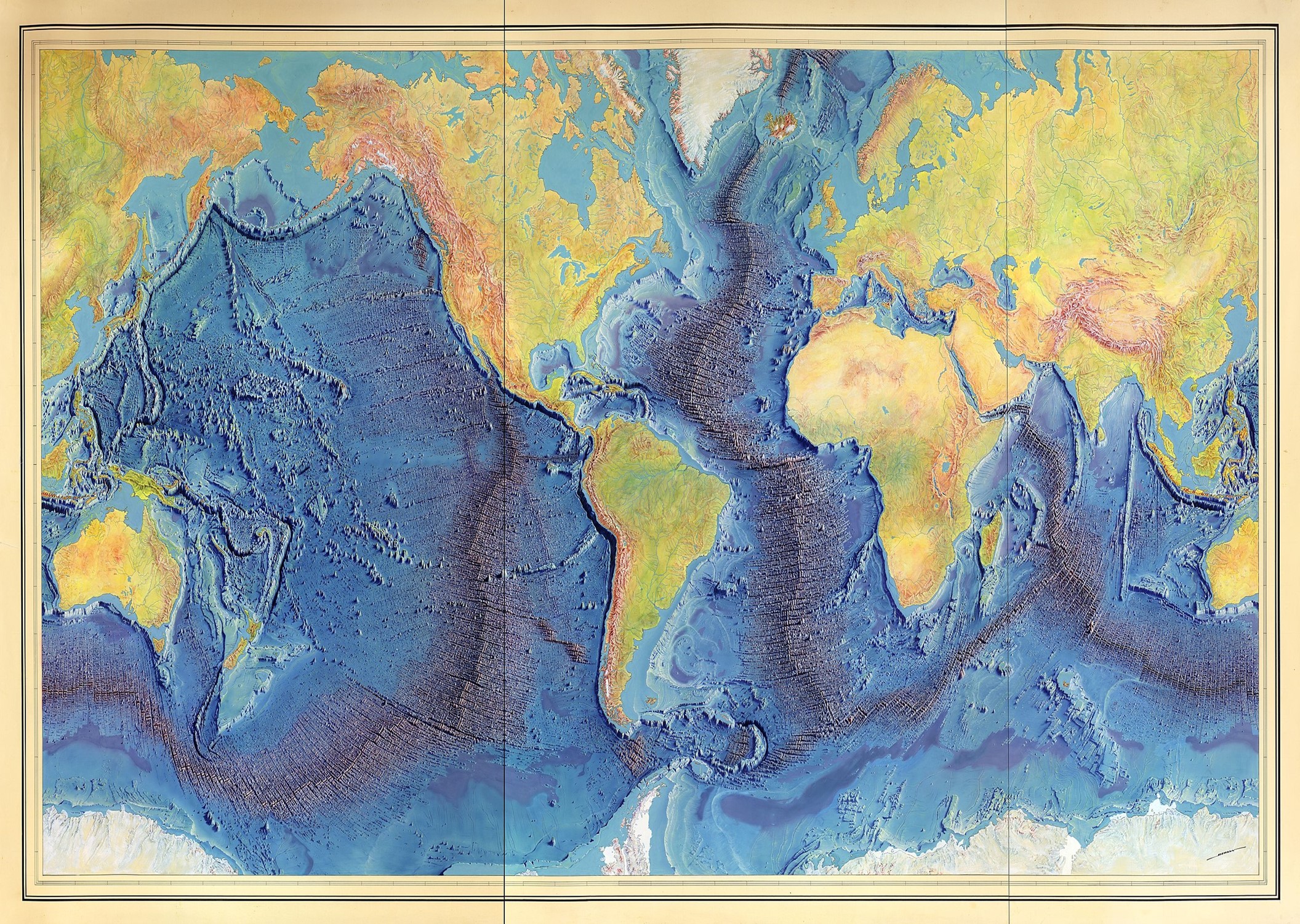 286_5 painting of mid-ocean ridge and rift axis