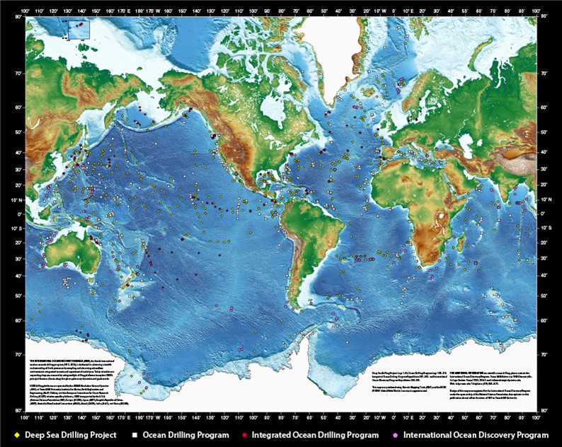 Map showing locations of studies performed