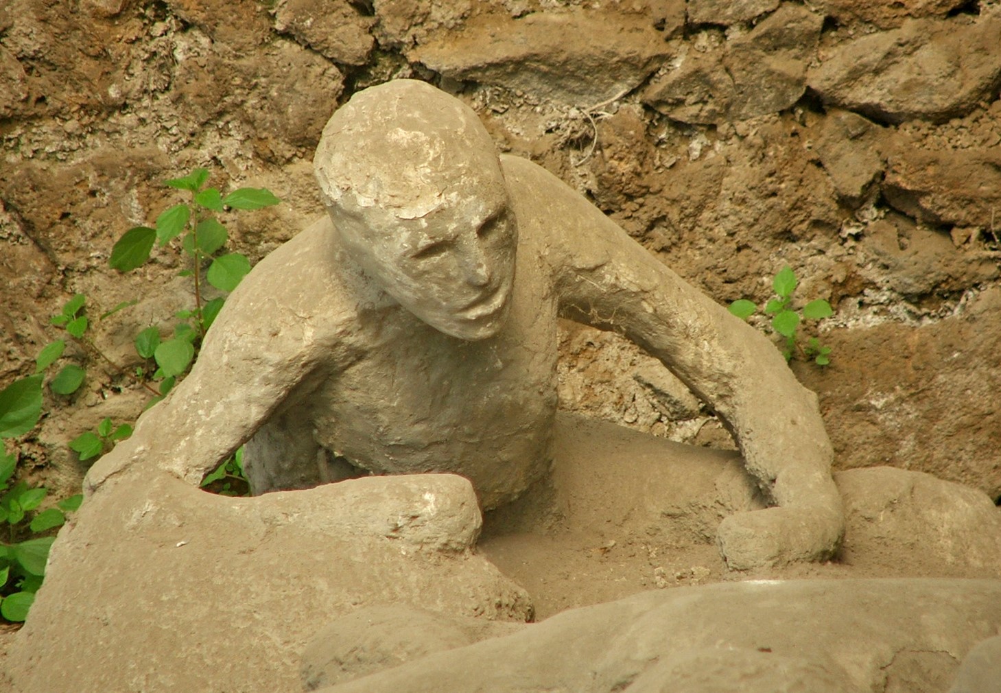 Cast of a victim of the AD 79 eruption of Mount Vesuvius