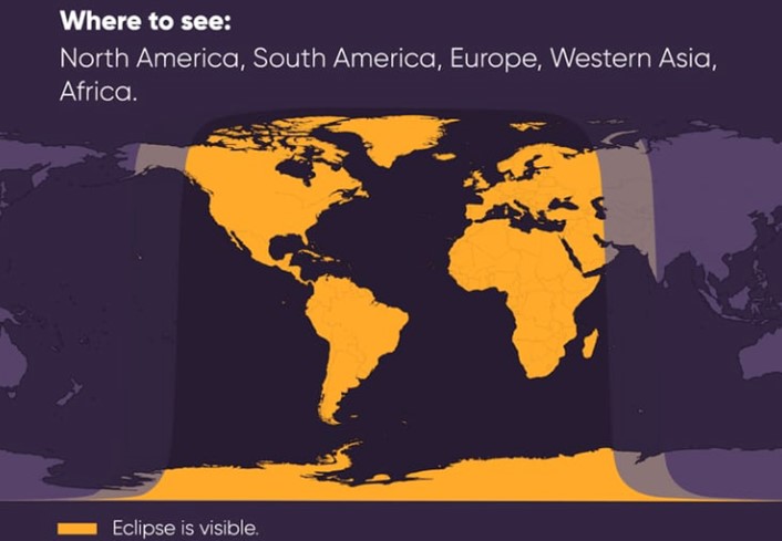 Where the September 17–18 Moon can be viewed