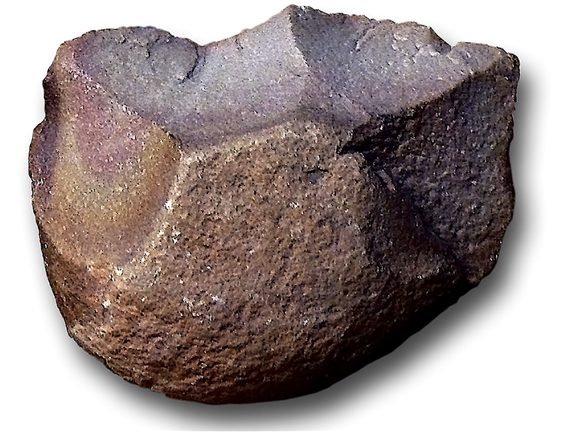 Oldowan knapped stone from Guelmim-Es Semara region of Morocco.