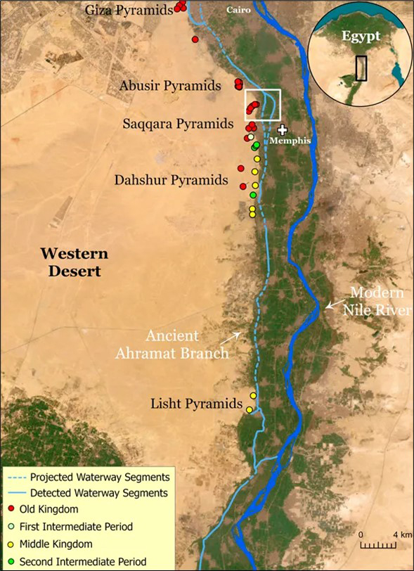 The watercourse of the ancient Ahramat Branch